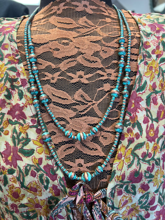 Desert Whisper Layered Beaded Necklace