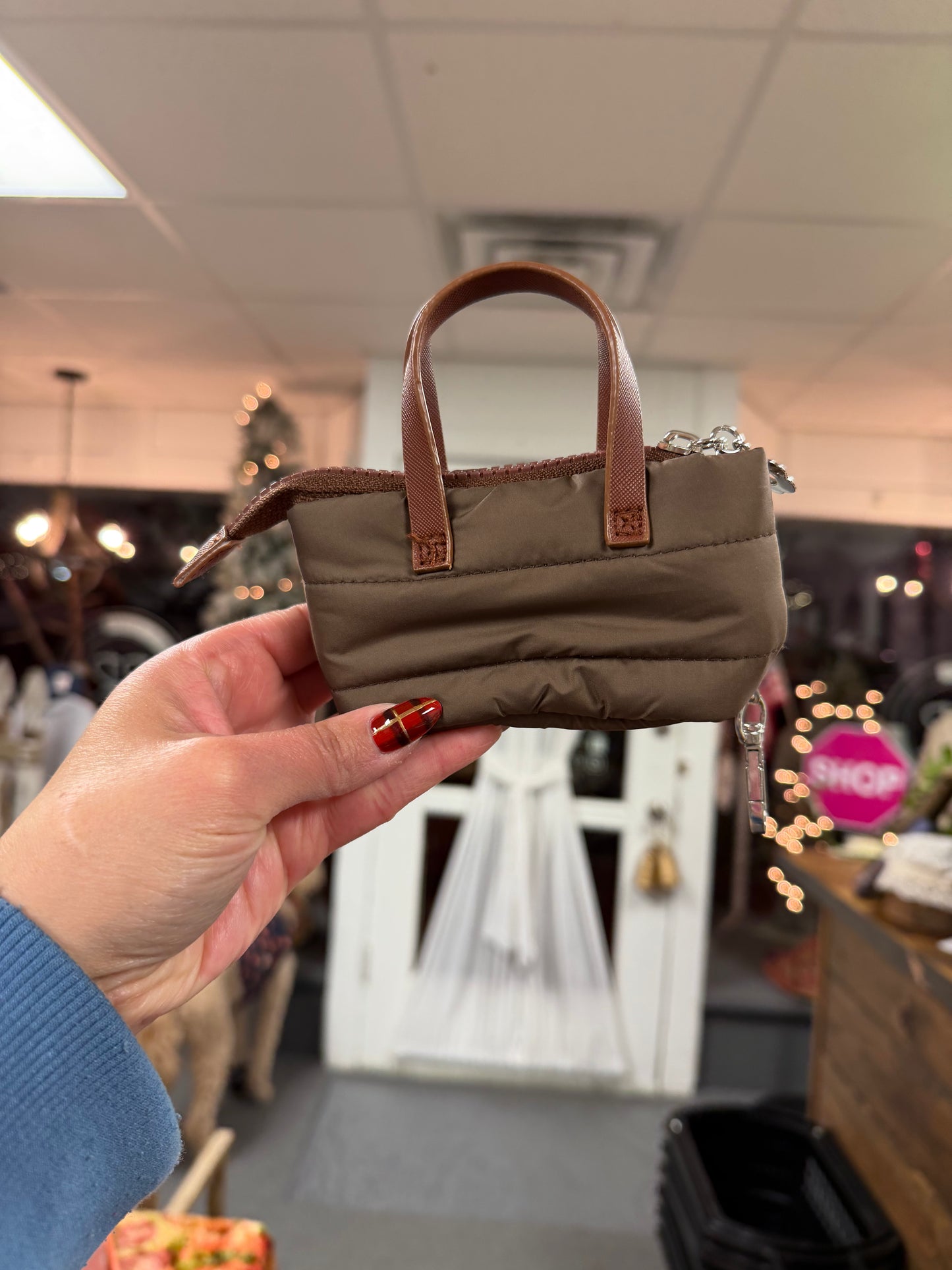 Mini Puff Bag Keychain