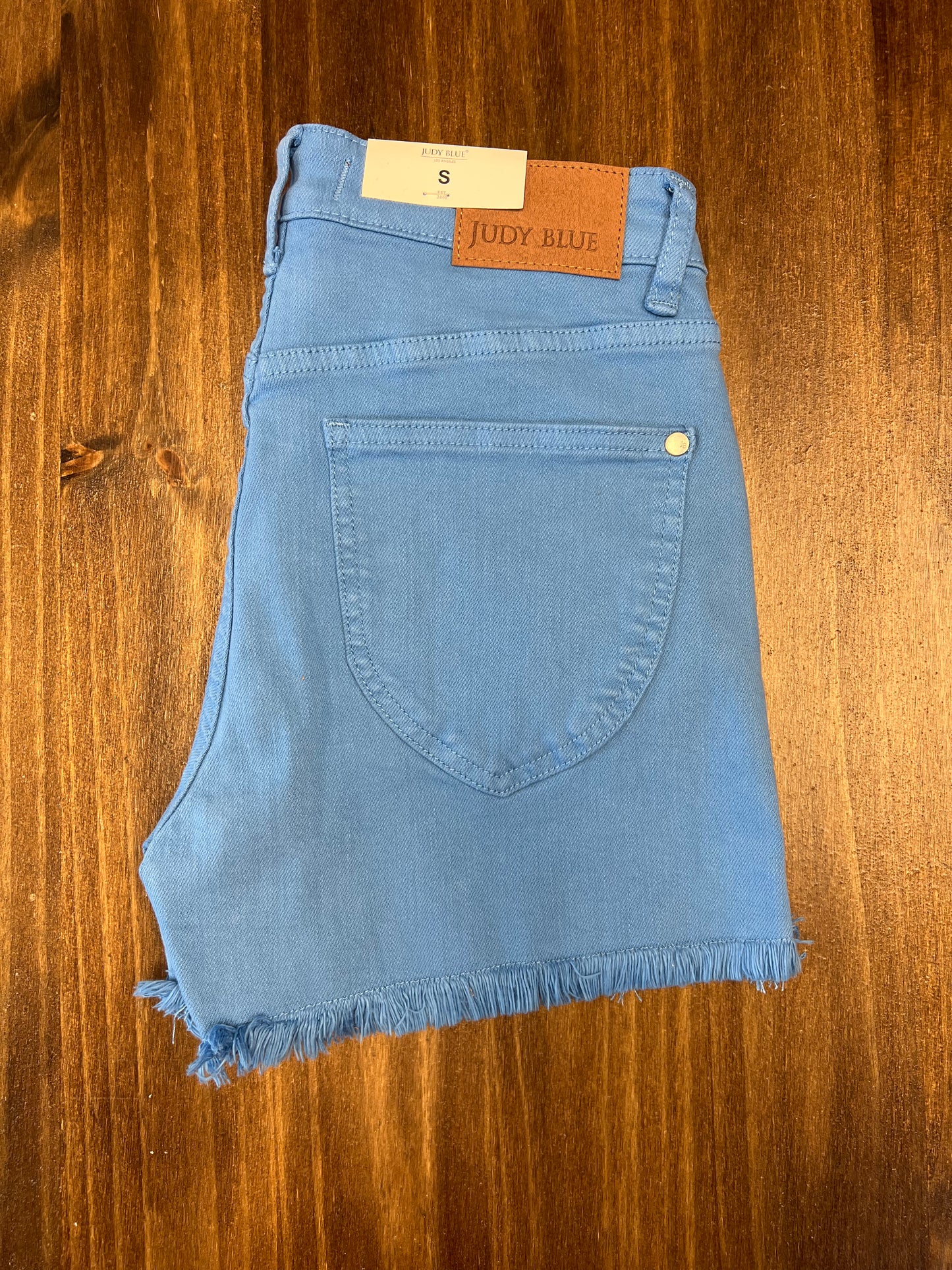 Blue Frayed Judy Blue Shorts