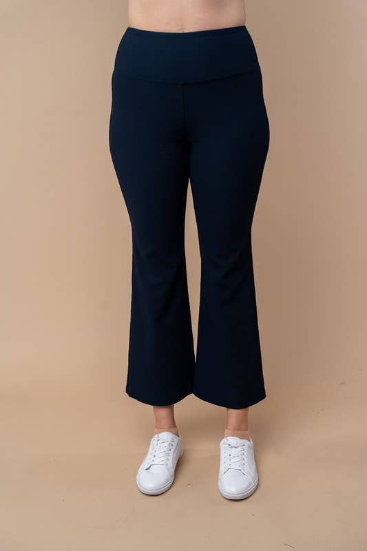 High Waisted Solid Knit Pants