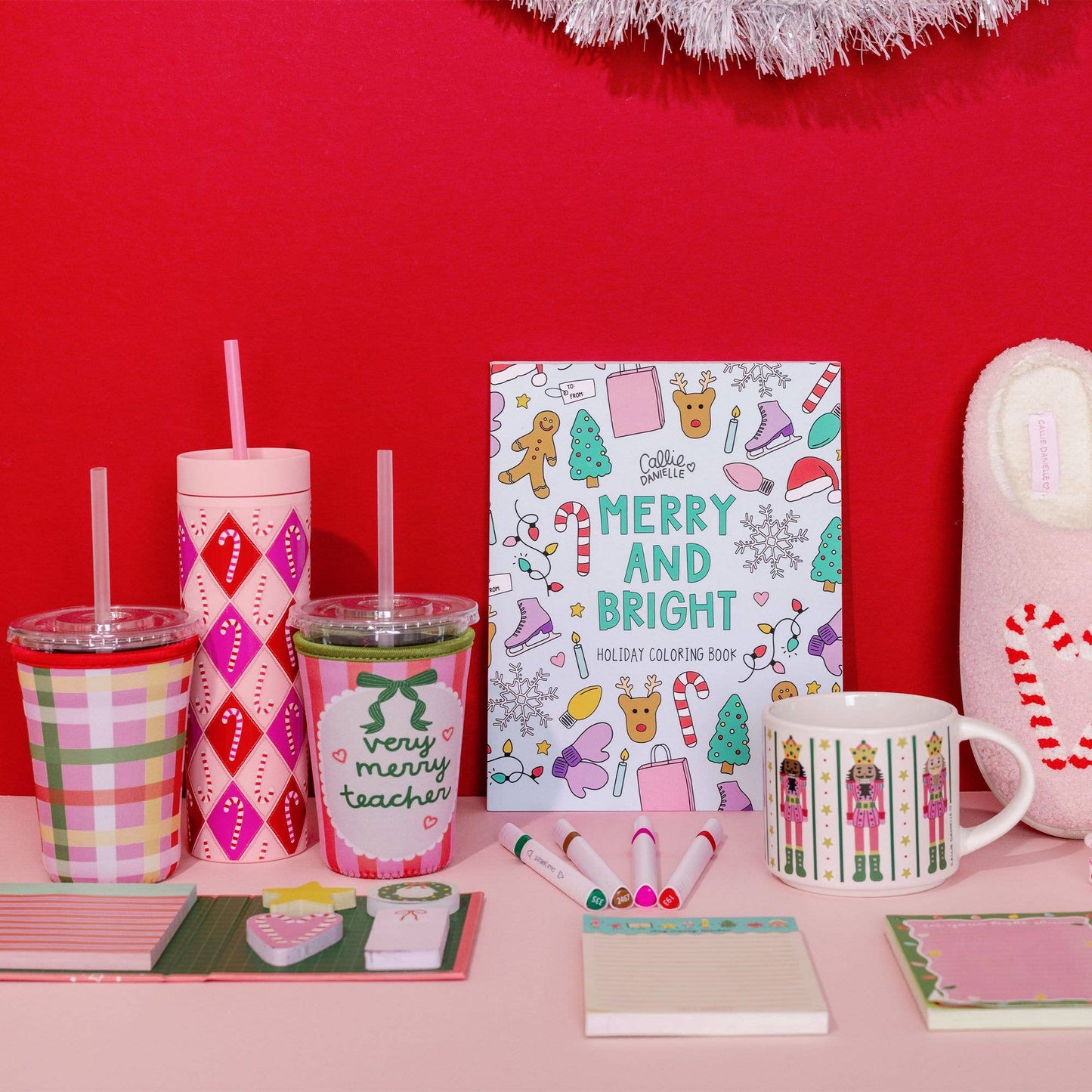 Plaid Christmas Drink Sleeve