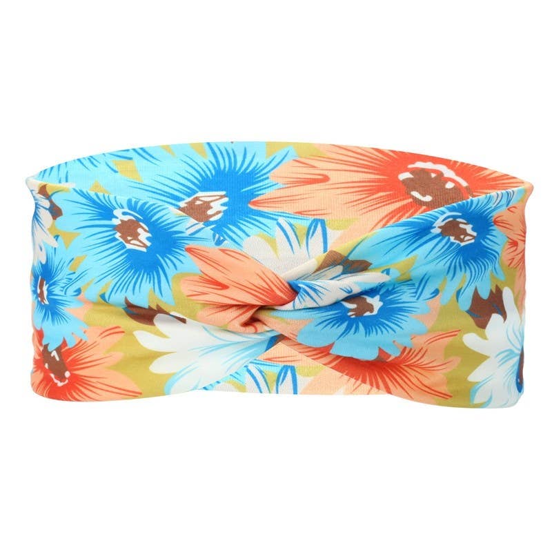 Printed Cross Tie Headband