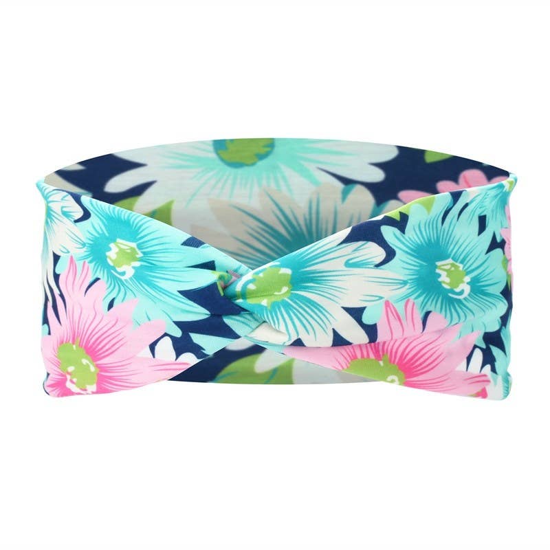 Printed Cross Tie Headband