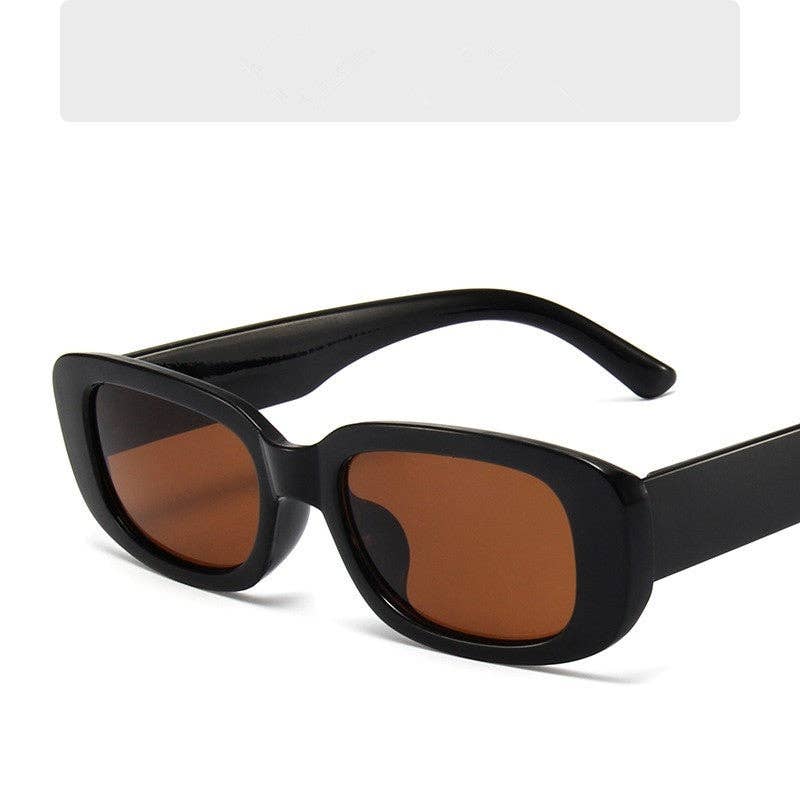 Fashion Sunglasses With Small Frame And Wide Legs