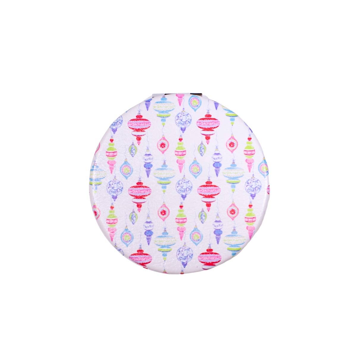 Whimsical Wonders Pocket Mirror   White/Multi   2.75"