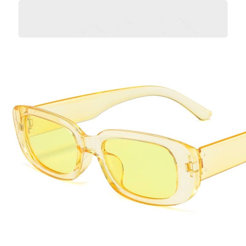 Fashion Sunglasses With Small Frame And Wide Legs
