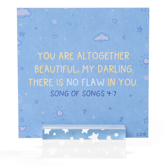 Verses for Daughters – Bible Verse Card Set + Display Stand