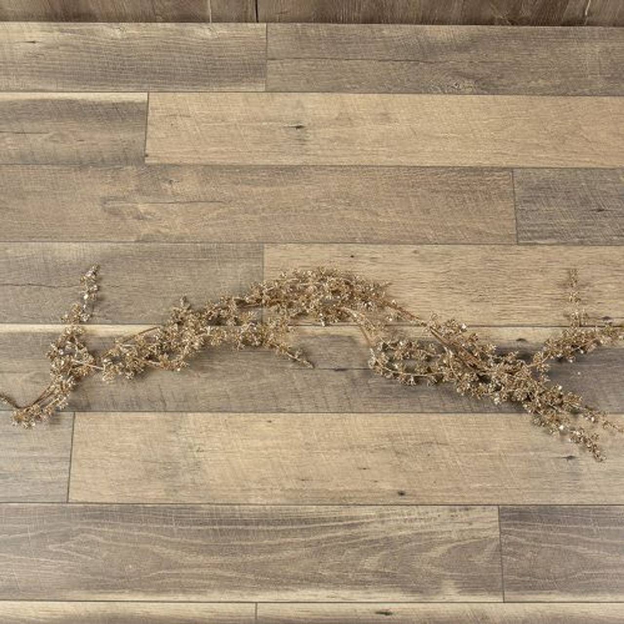 60" DRAPING CHAMPAGNE GLITTER  BUDS