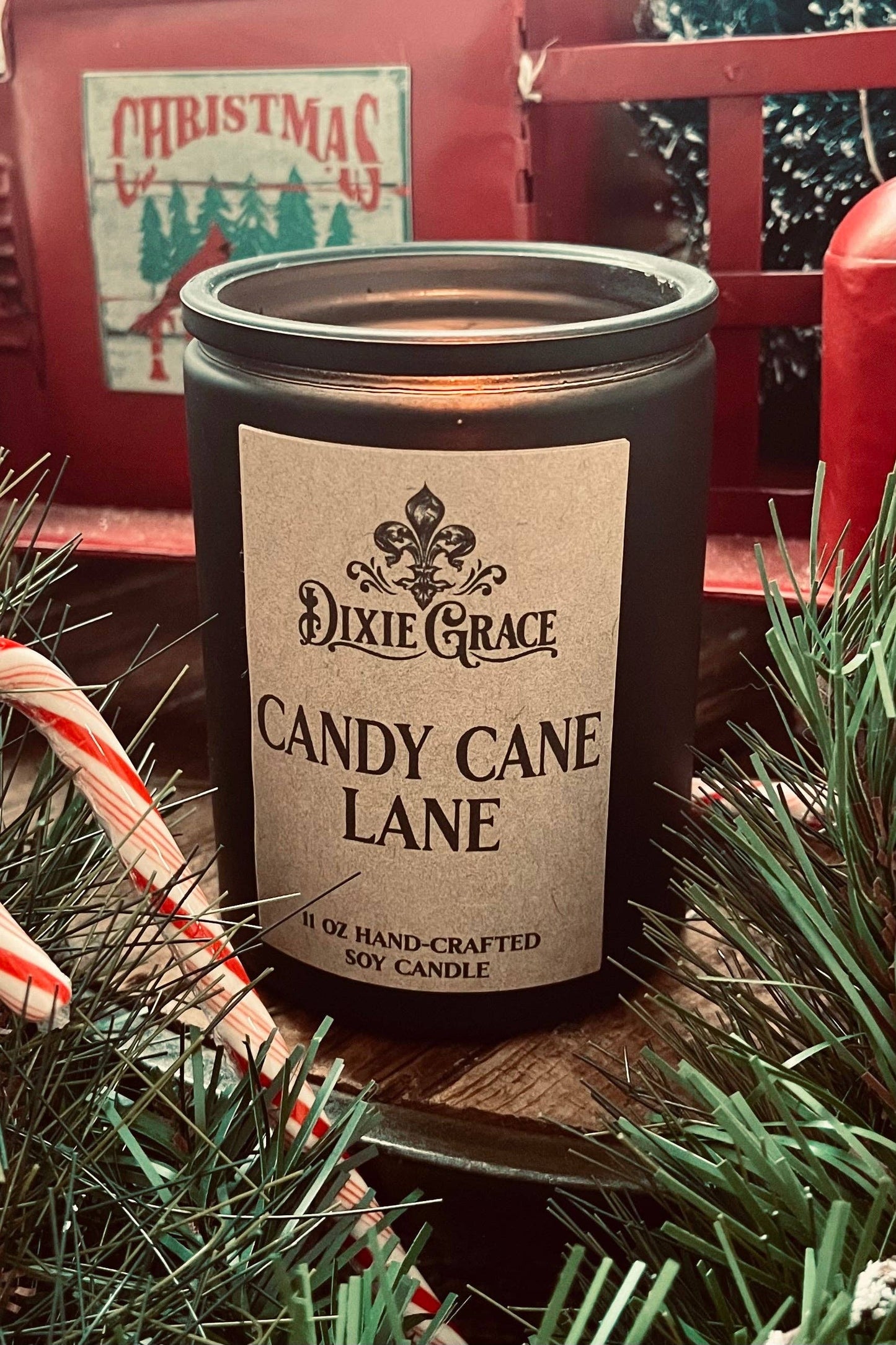 Candy Cane Lane Candle
