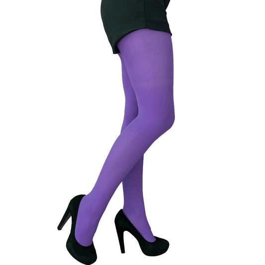 Violet Purple Opaque Tights