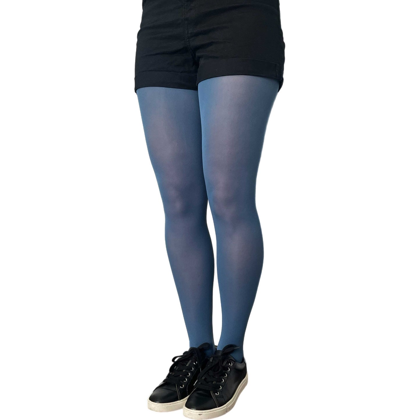 Blue Denim Opaque Tights