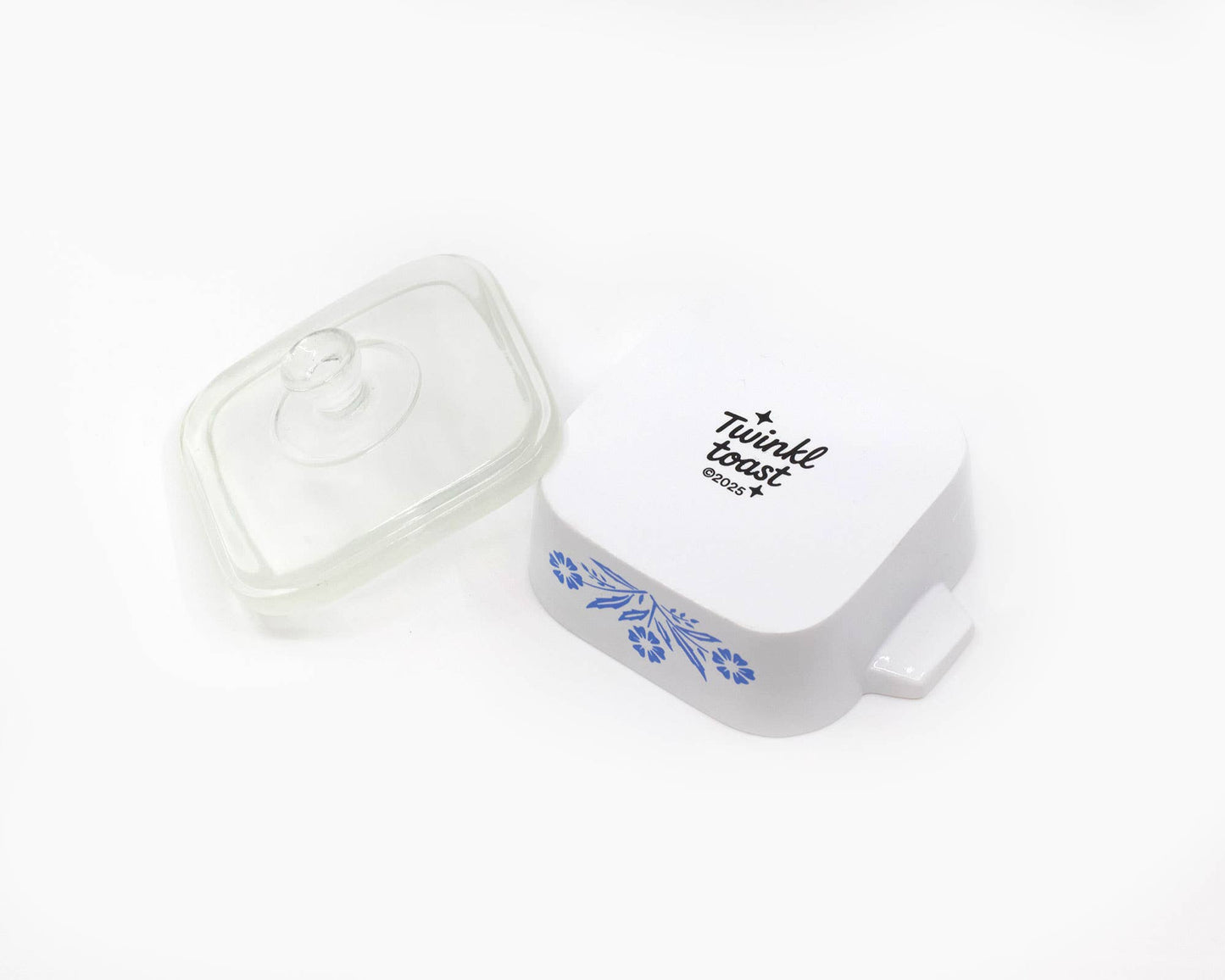 Cornflower Trinket Box – Corning Ware–Inspired Jewelry Dish
