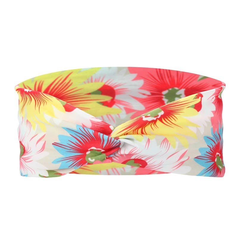 Printed Cross Tie Headband