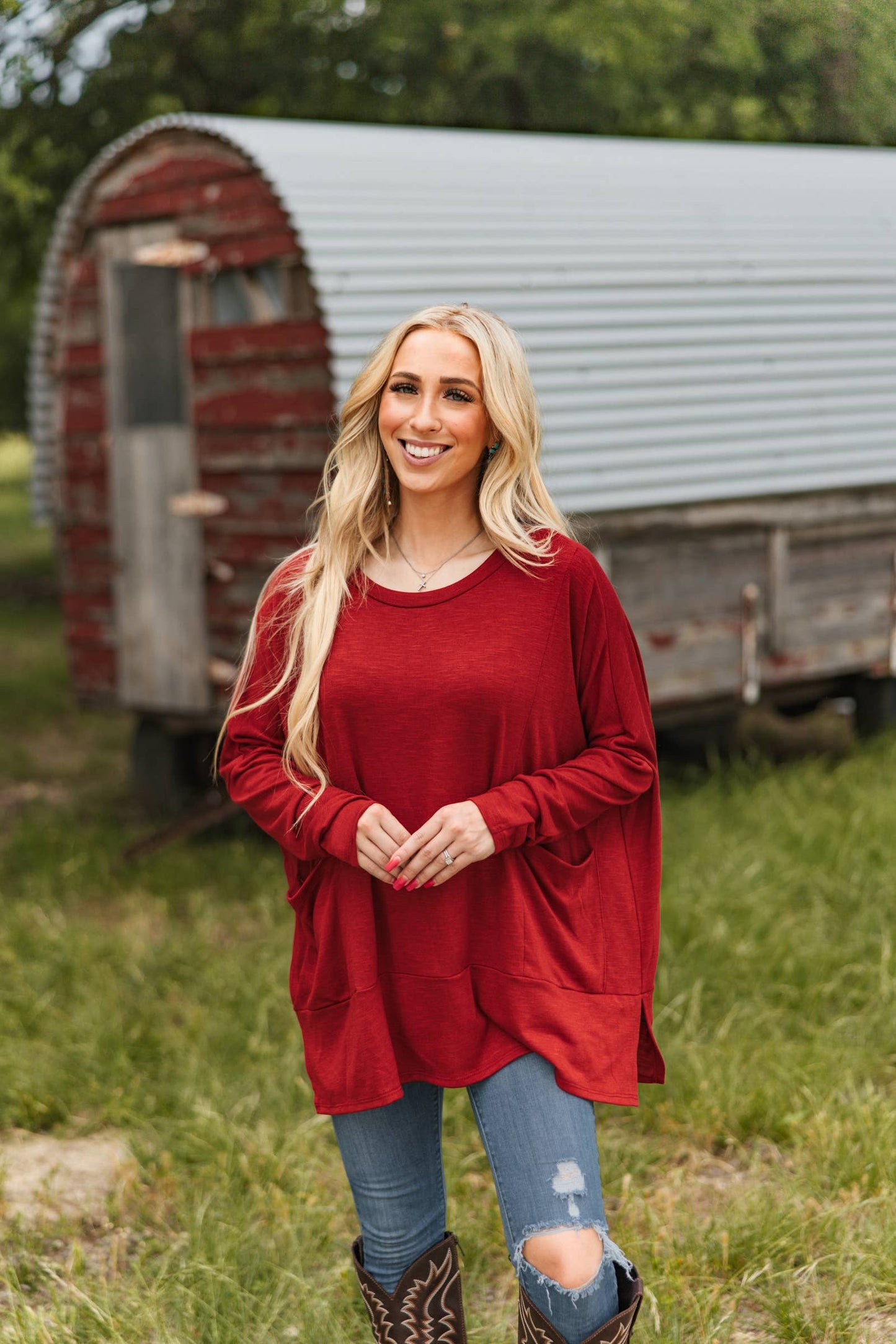 Weekend Ease Pocket Top