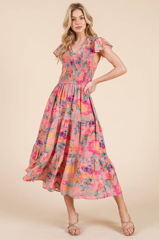 Smocked Maxi Dress