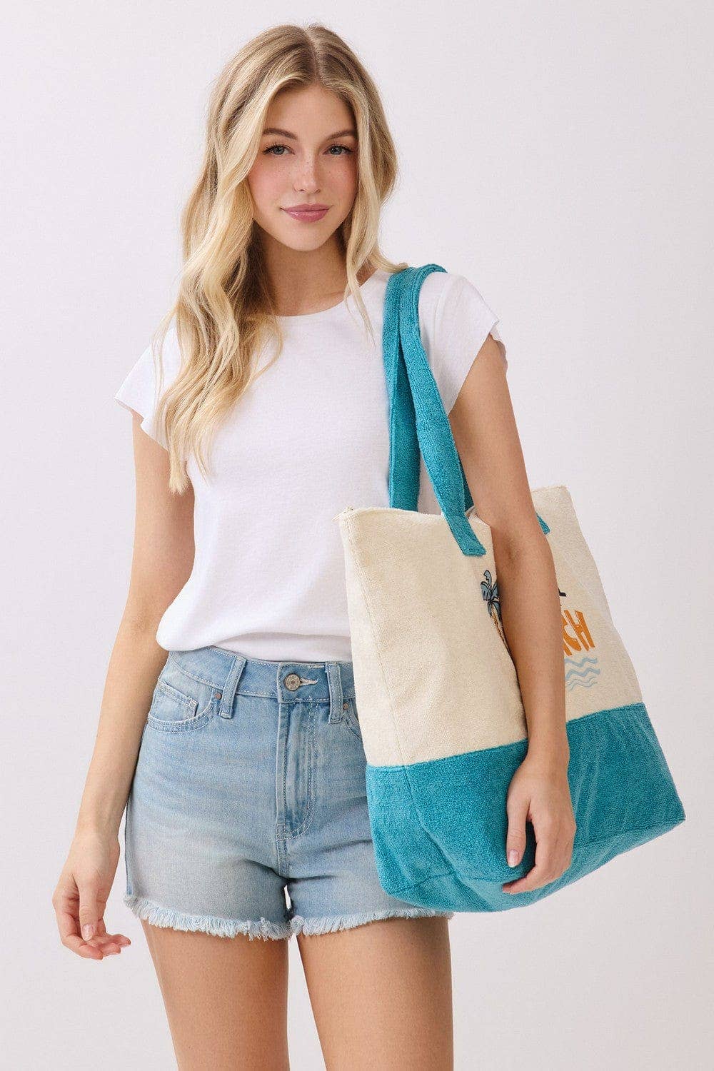MB0347 Take Me To The Beach Terry Tote Bag