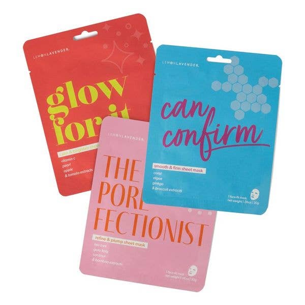 Lemon Lavender Face Masks Assortment