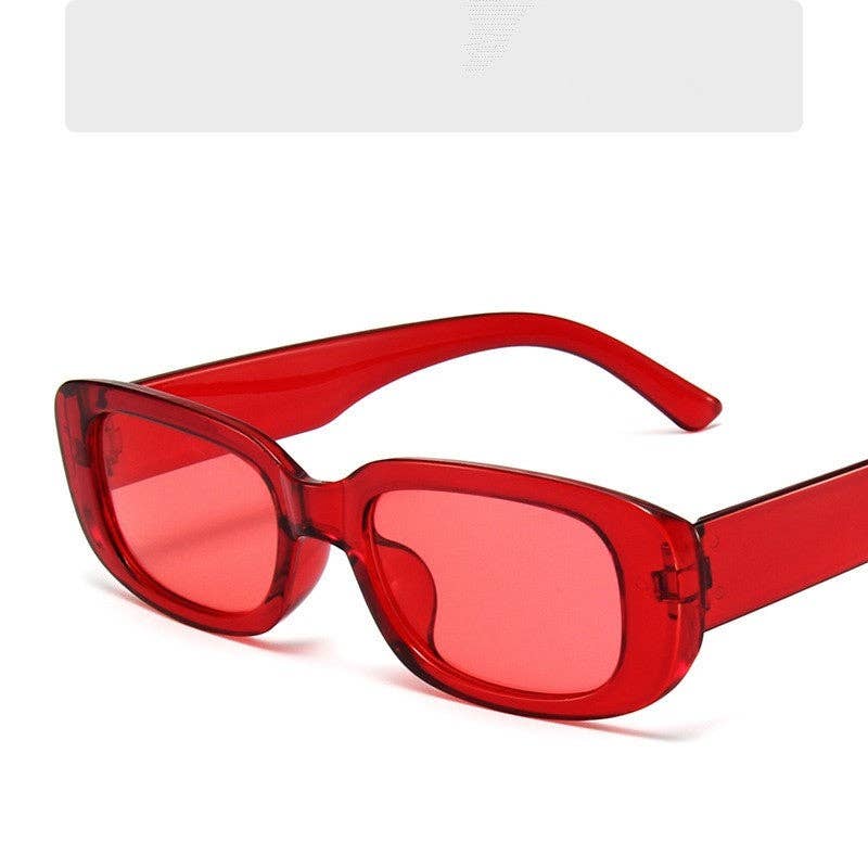 Fashion Sunglasses With Small Frame And Wide Legs