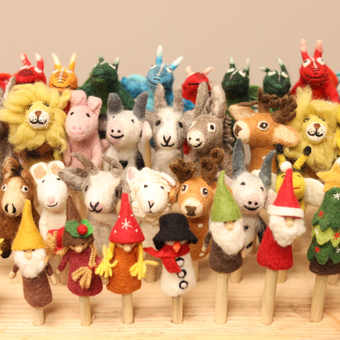 Handmade Felt Finger Puppets